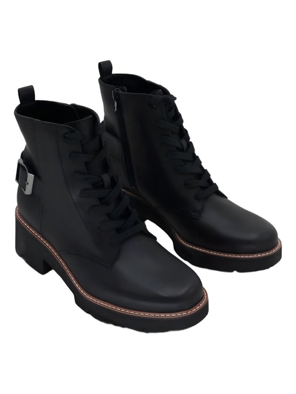 Naturalizer Cabaret Bootie Lace-Up Chunky Ankle Boots Womens 9.5 - Picture 4 of 6